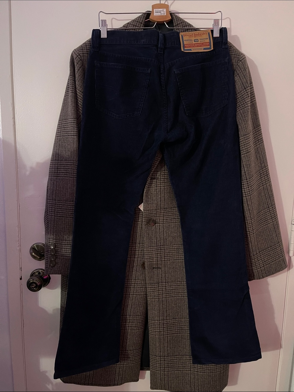 Vintage Diesel Men’s Dark Blue Corduroy Pants